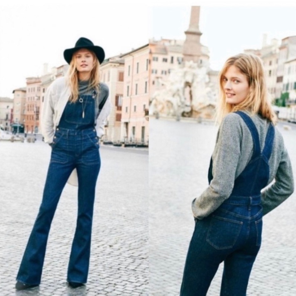 Madewell:  Flea Market Flare Overalls